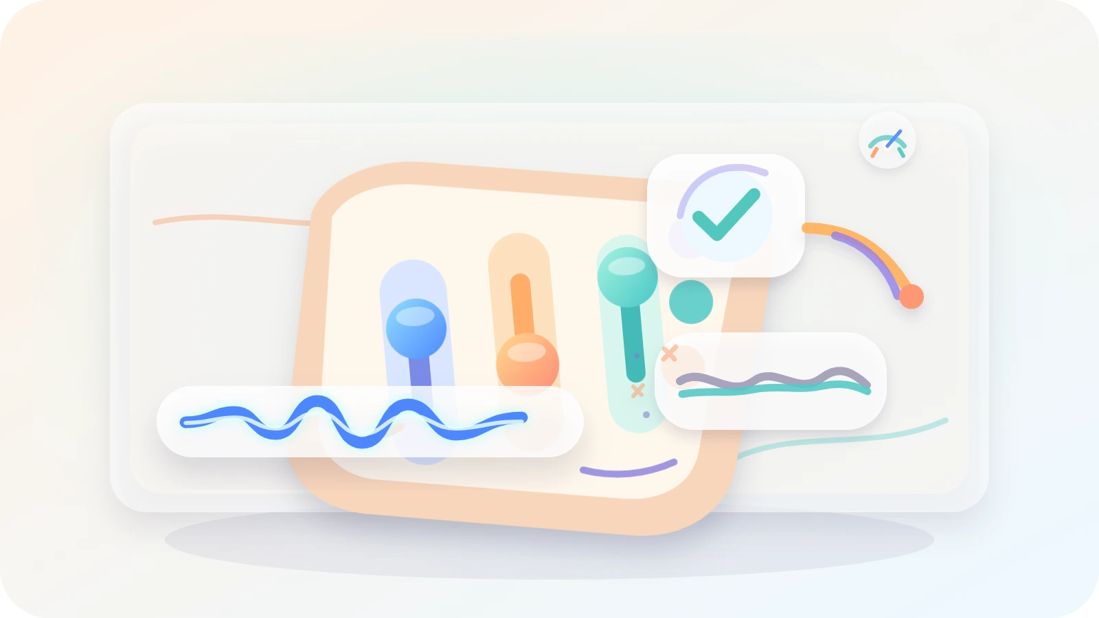 Audio level control illustration